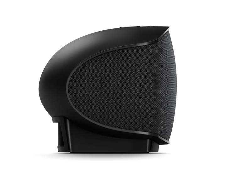 Sonica Wi-Fi Speaker (Black) Side View